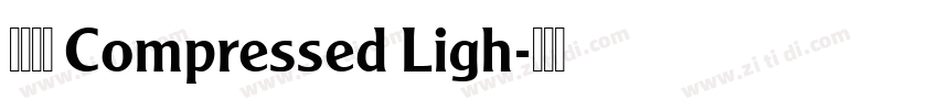 未來熒黑 Compressed Ligh字体转换